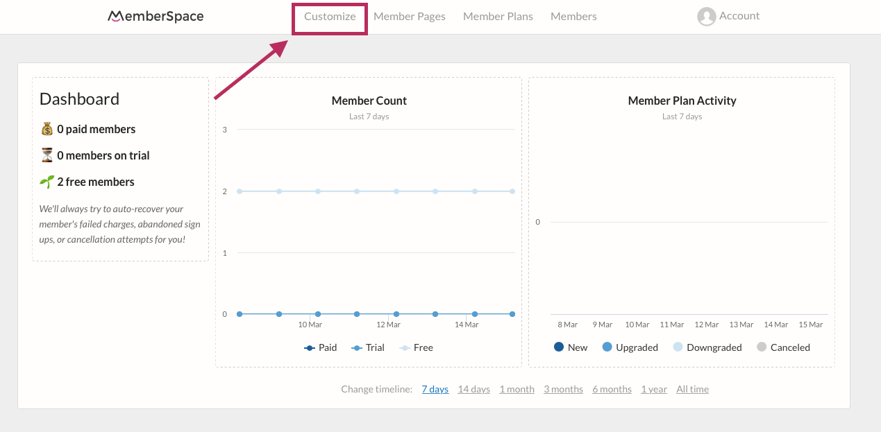 MemberSpace Customizations