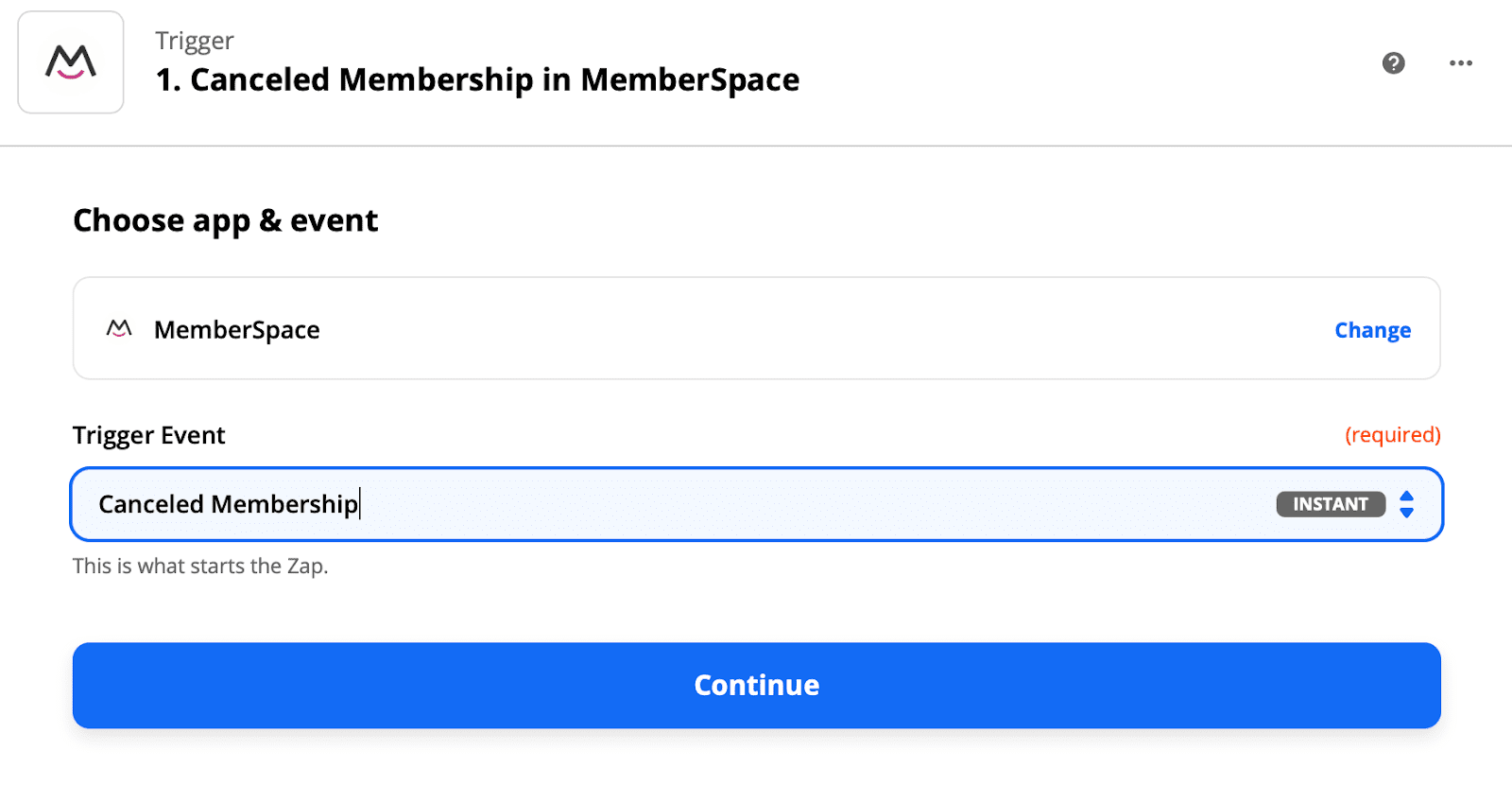 Canceled membership in MemberSpace