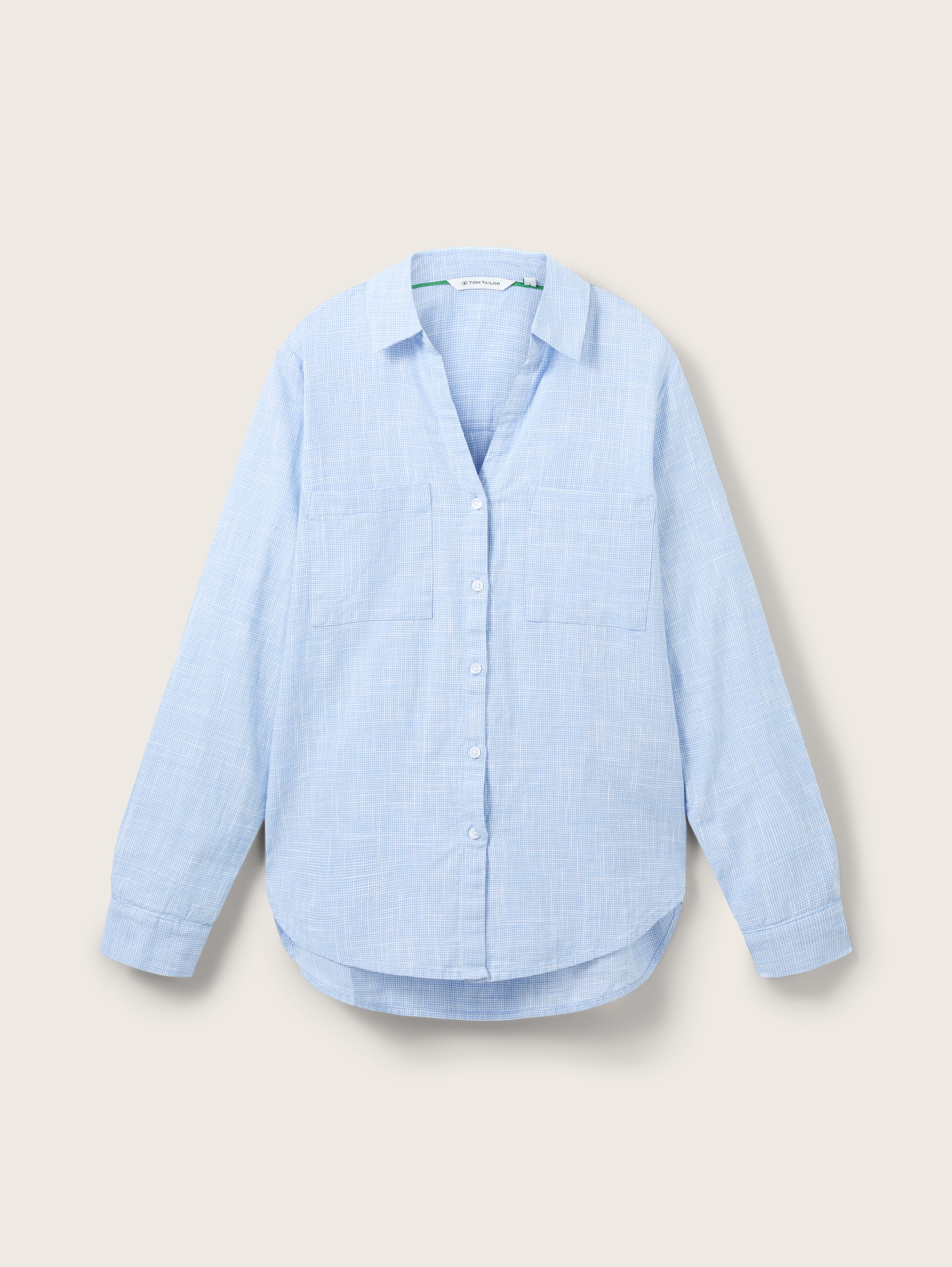 Bluse mit Brusttaschen - dreamy_blue - 