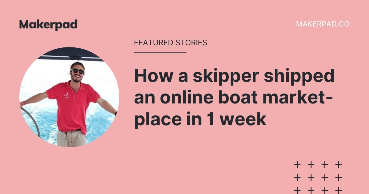 How a skipper shipped an online boat marketplace in 1 week