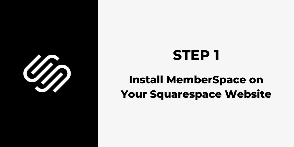 Squarespace Membership Site - Step 1