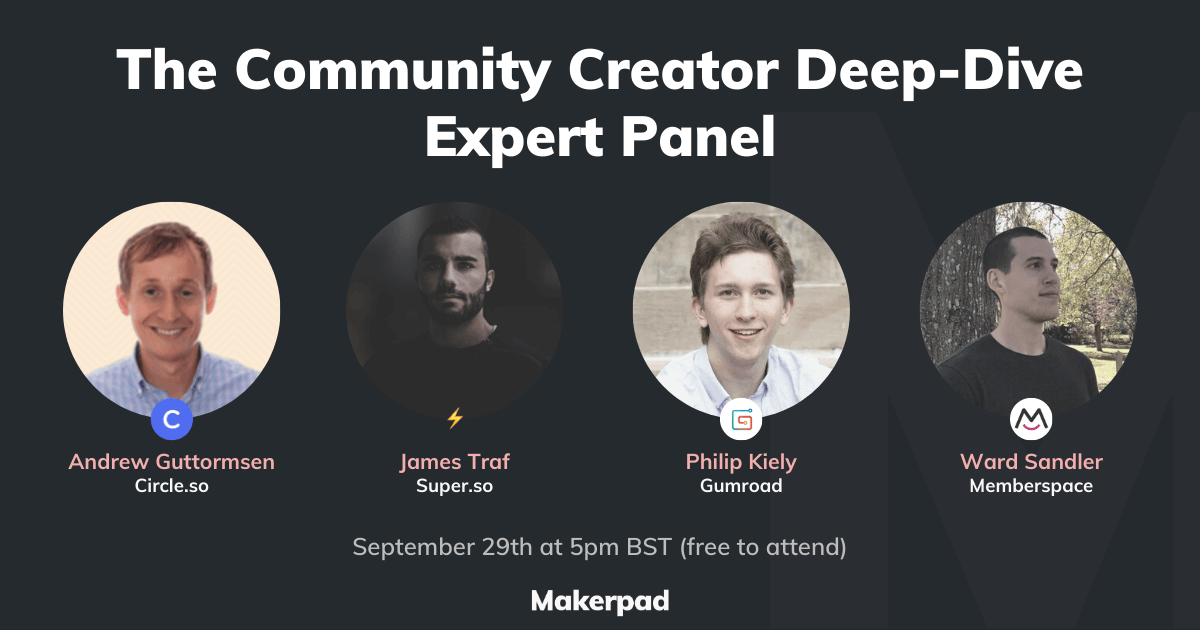 The Community Creator Deep-Dive Expert Panel