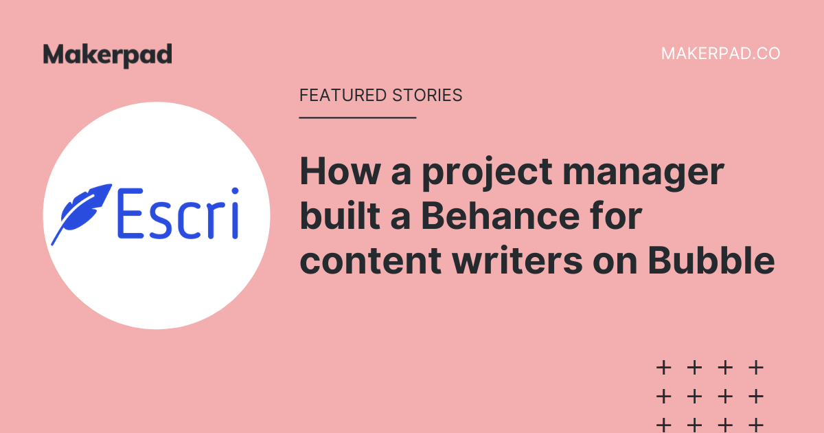 How a project manager built a Behance for content writers on Bubble