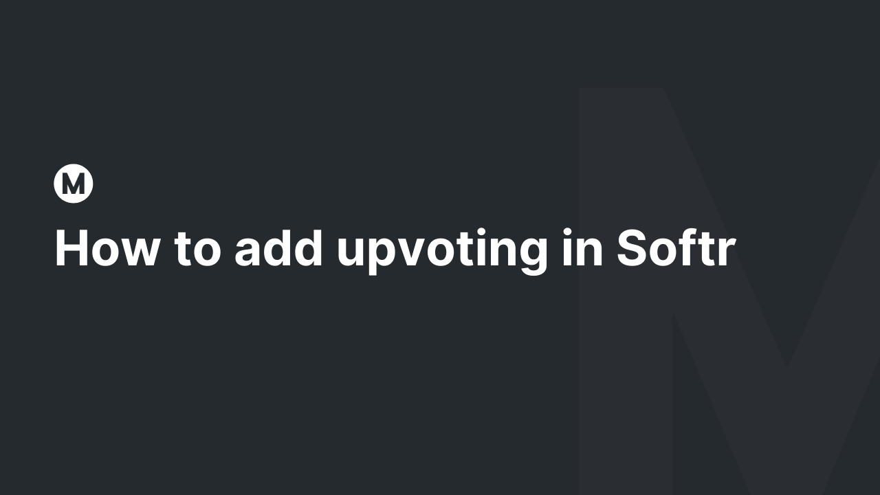 How to add upvoting in Softr