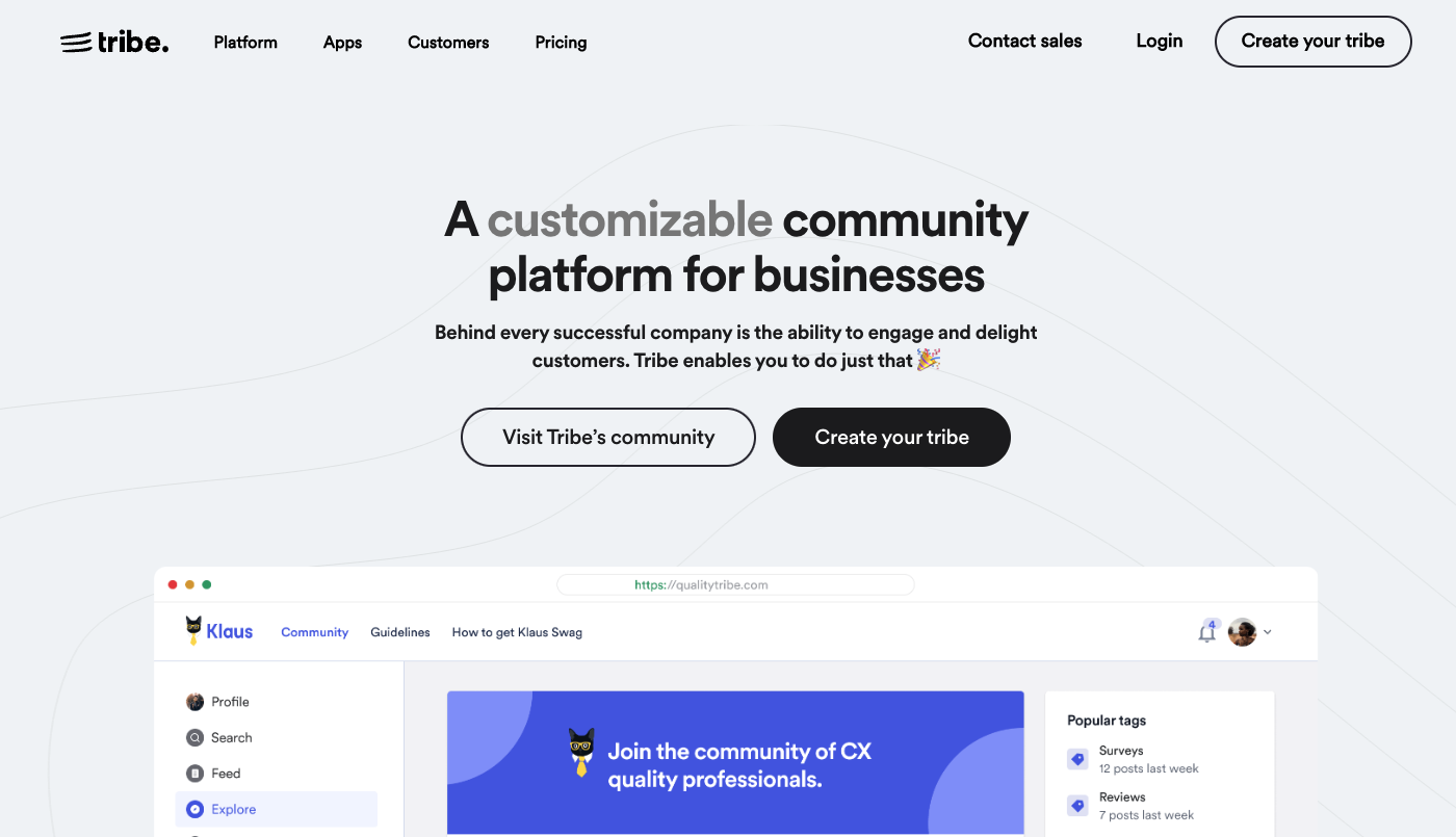 Tribe Community Platform